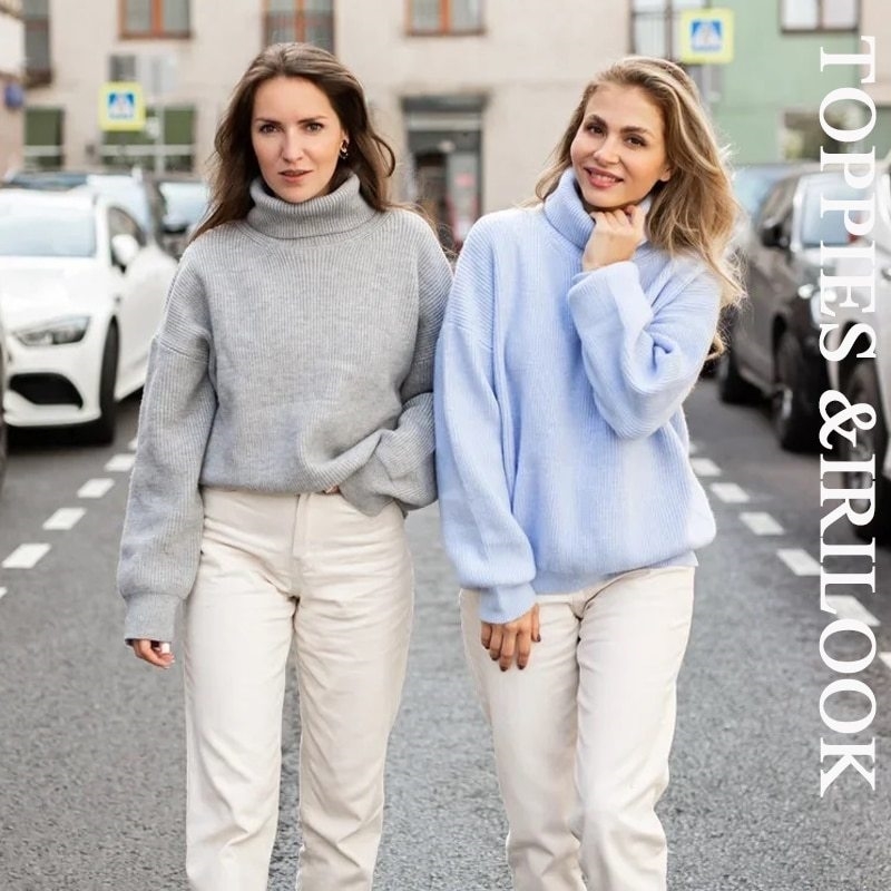 Toppies Winter Women Sweater Oversize Turtleneck Tops Solid Color Knitted Jumper Fall Clothings 201203, Gray
Toppies Winter Women Sweater Oversize Turtleneck Tops Solid Color Knitted Jumper Fall Clothings 201203, Gray