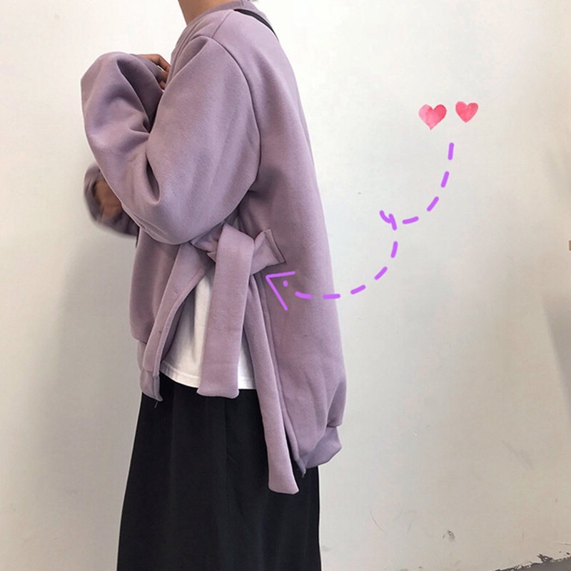 Cashmere thickened sweater women's autumn winter round neck 2020 new design sense bandage BF Harajuku style solid color simple top 1561, Jjtd316 purple
Cashmere thickened sweater women's autumn winter round neck 2020 new design sense bandage BF Harajuku style solid color simple top 1561, Jjtd316 purple