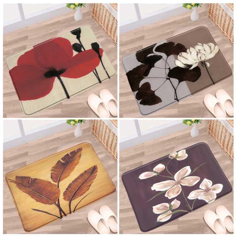 Bath Mats Floral Bathroom Mat Red Poppy Flower Palm Leaf Plant Pattern Non-slip Rugs Flannel Home Decor Kitchen Doorway Carpet
Bath Mats Floral Bathroom Mat Red Poppy Flower Palm Leaf Plant Pattern Non-slip Rugs Flannel Home Decor Kitchen Doorway Carpet