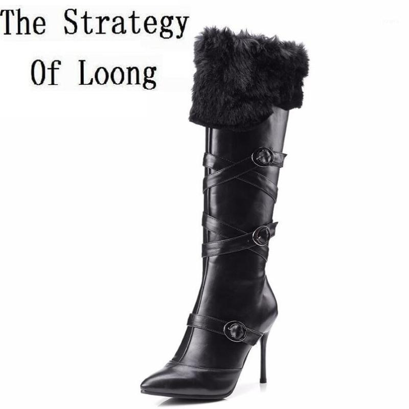 Winter Short Plush Super Thin High Heels Pointed Toe Knight Boots Women Fur Buckle Thick Warm Winter Knee High Boot ZY1710021, Black short plush
Winter Short Plush Super Thin High Heels Pointed Toe Knight Boots Women Fur Buckle Thick Warm Winter Knee High Boot ZY1710021, Black short plush