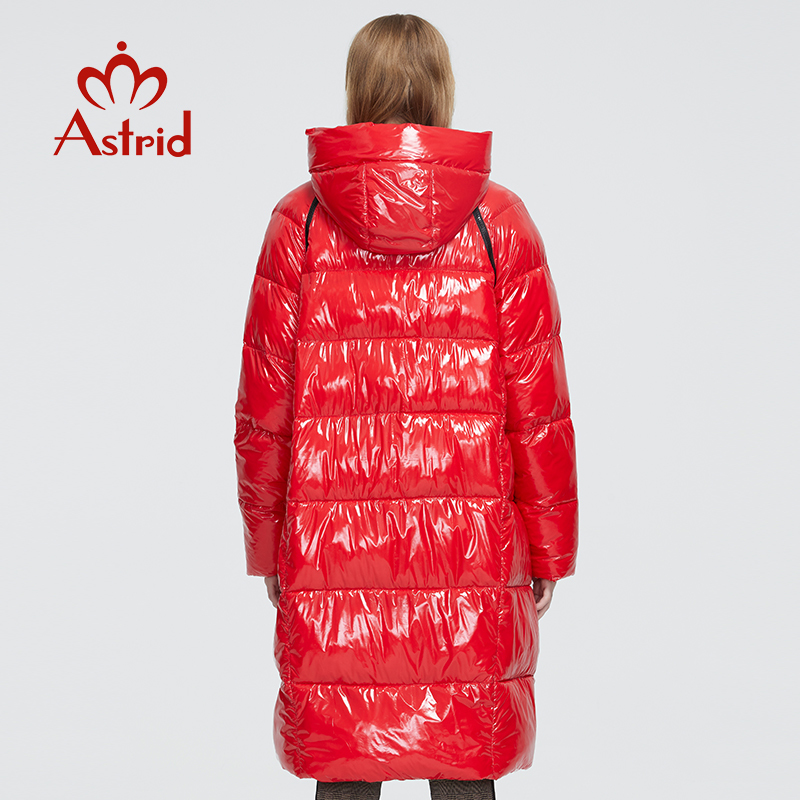 Astrid New Winter Women's coat women long warm parka Bright fabric fashion Jacket hooded large sizes female clothing 8675 201217