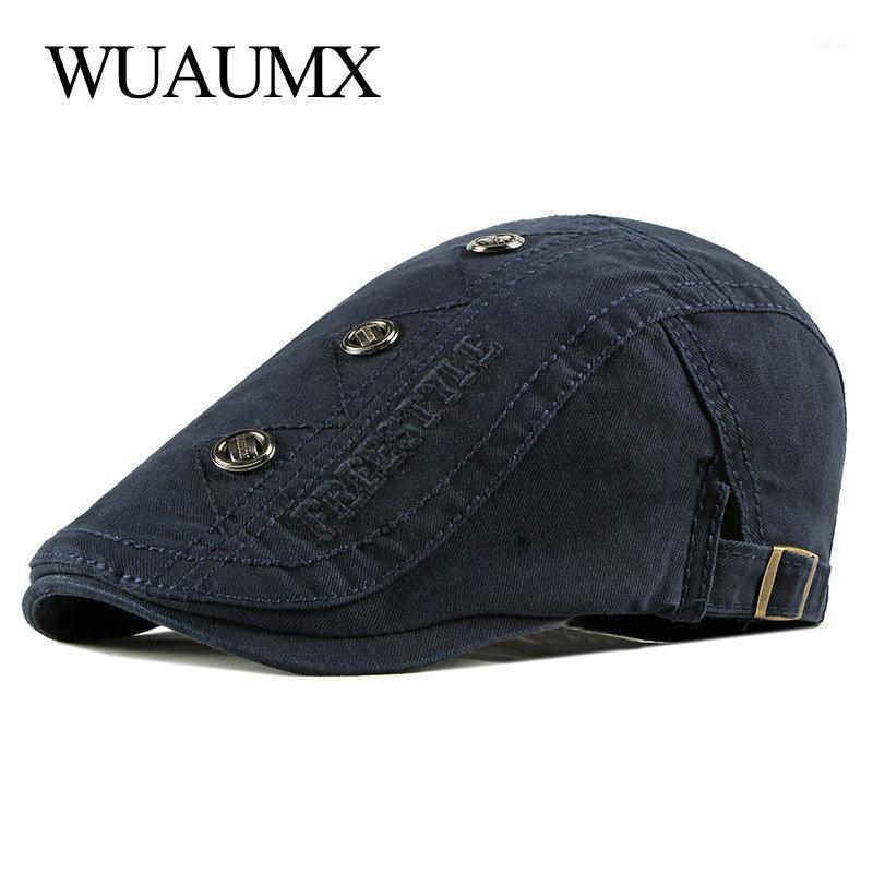 Wuaumx 2020 High Quality Casual Beret Hat Men Women Cotton Embroidery Visor Peaked Flat Ivy Cap Duckbill Hat Herringbone Cap1, Black
Wuaumx 2020 High Quality Casual Beret Hat Men Women Cotton Embroidery Visor Peaked Flat Ivy Cap Duckbill Hat Herringbone Cap1, Black