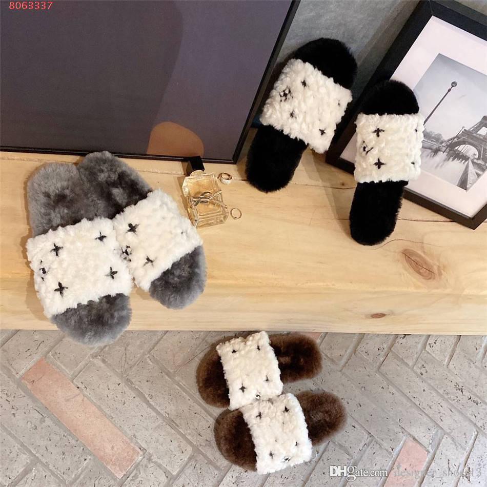 Womens autumn and winter new color striped wool slippers, flat bottomed trend half slippers, Black
Womens autumn and winter new color striped wool slippers, flat bottomed trend half slippers, Black