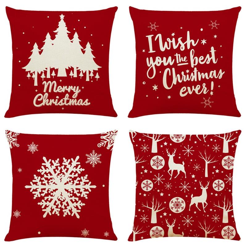 Pillow Case Christmas Pattern Sofa Car Throw Cushion Cover Home Decor 4Pc Pillow Covers Living Room Bedroom Sofa Decorative
Pillow Case Christmas Pattern Sofa Car Throw Cushion Cover Home Decor 4Pc Pillow Covers Living Room Bedroom Sofa Decorative
