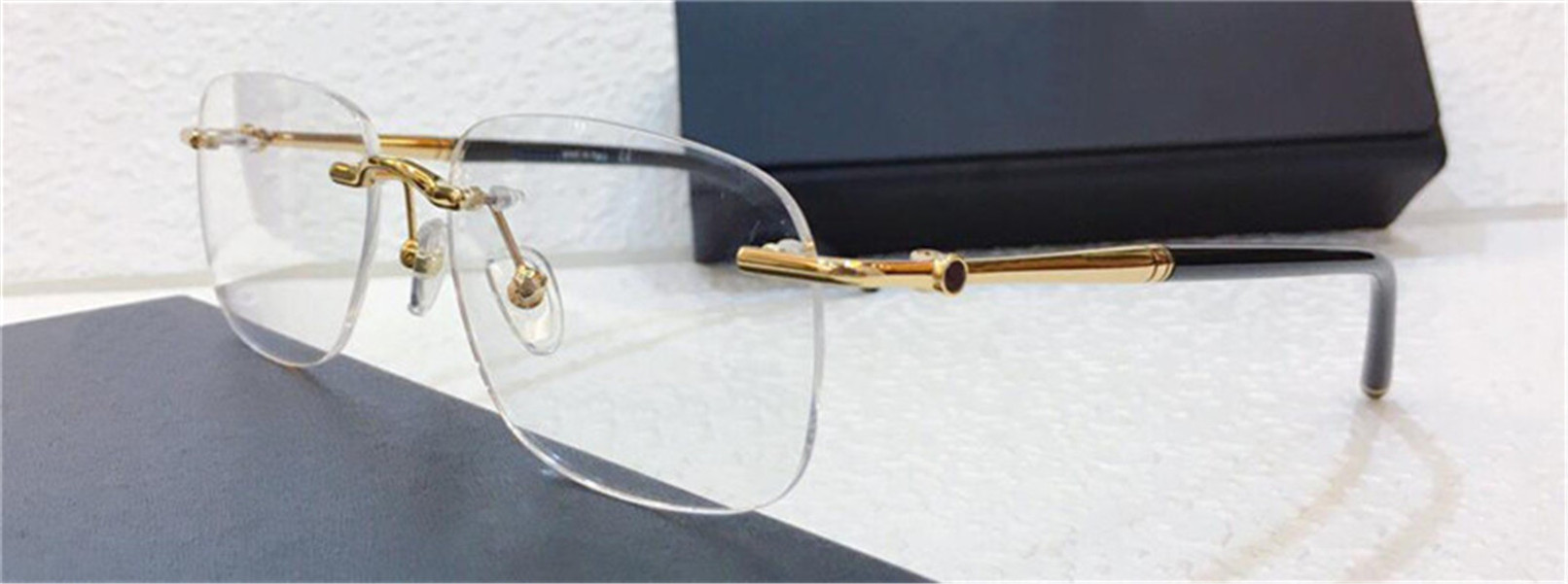 New fashion men optical glasses 0071 square frameless popular design business style top quality with eyewear case
New fashion men optical glasses 0071 square frameless popular design business style top quality with eyewear case