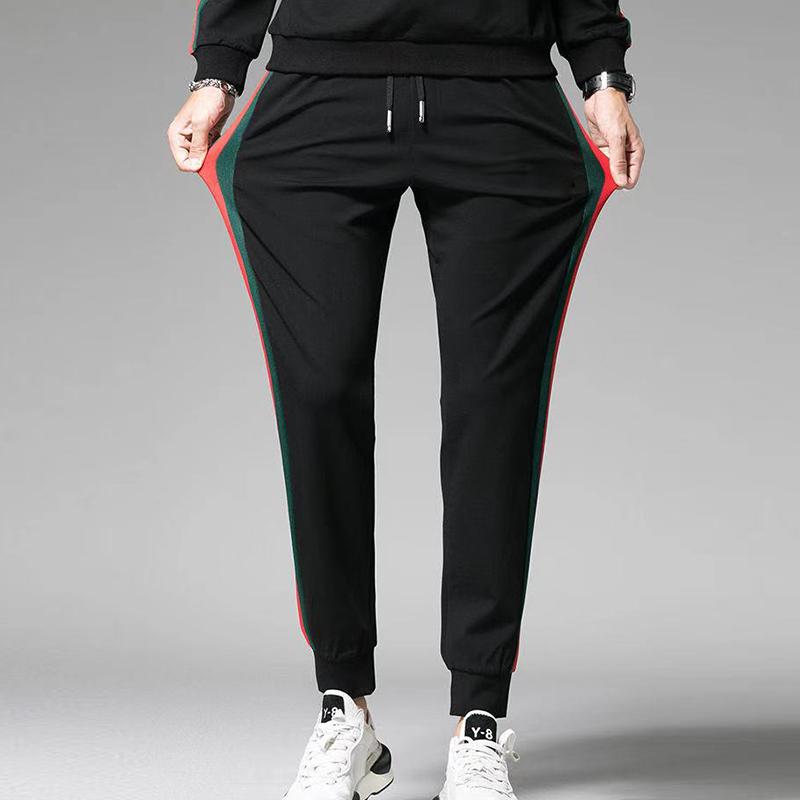 New European and American casual embroidered pants, light luxury men's pants, autumn sports trendy wild loose pants, Black
New European and American casual embroidered pants, light luxury men's pants, autumn sports trendy wild loose pants, Black