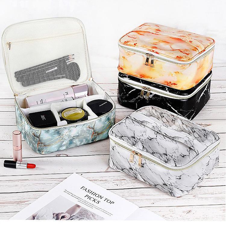 Women PU Marble Veins Cosmetic Bag Zipper Case Makeup Bags Girls Make Up Waterproof Necessaries Storage Organizer Toilet Travel1, A 02
Women PU Marble Veins Cosmetic Bag Zipper Case Makeup Bags Girls Make Up Waterproof Necessaries Storage Organizer Toilet Travel1, A 02