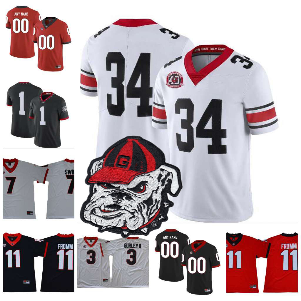 Custom 2020 UGA Georgia Bulldogs 40TH 100TH Blankenship Fromm Swift George Pickens Stetson Bennett IV Zamir White JT Daniels Jersey, 11
Custom 2020 UGA Georgia Bulldogs 40TH 100TH Blankenship Fromm Swift George Pickens Stetson Bennett IV Zamir White JT Daniels Jersey, 11