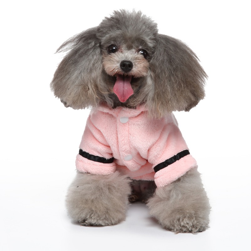 Pet Bathrobe Pamas Sleeping Clothing Dog Apparel Soft Pets Bath Dry Towel Clothes winter Warm Quick Drying Sleepcoat for Dogs French Bulldog XS Wholes