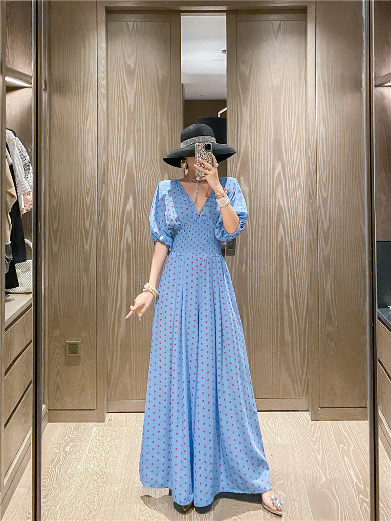 2021 Womenb Summer Stylish New Polka Dot Chiffon High Waist Wide Leg in Fashion Out Long Vacation YA7G, Blue
2021 Womenb Summer Stylish New Polka Dot Chiffon High Waist Wide Leg in Fashion Out Long Vacation YA7G, Blue