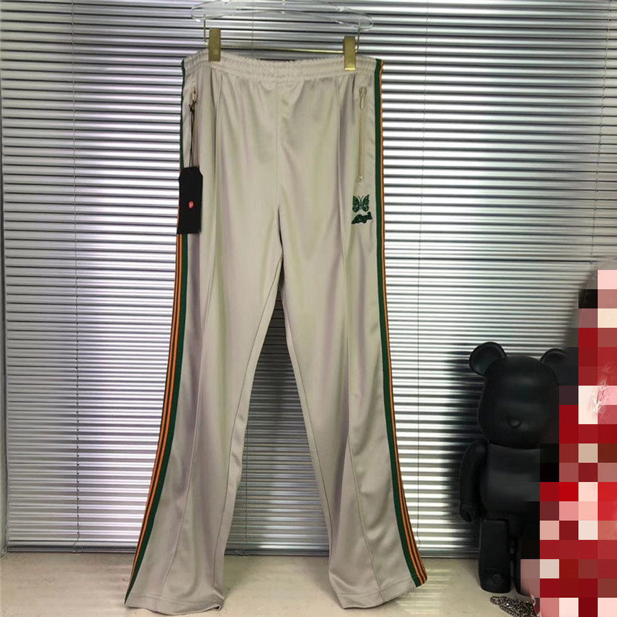 2021 New Ribbon Striped Apricot Needles Sweatpants Men Women Butterfly Embroidery Awge Trousers Jogger Pants 1p71
2021 New Ribbon Striped Apricot Needles Sweatpants Men Women Butterfly Embroidery Awge Trousers Jogger Pants 1p71