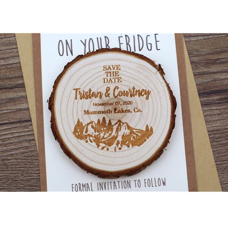 Mountain tree wooden slice Save the date magnet, custom wedding Adventure Magnets, rustic invite card,bridesmaid groom gift idea
Mountain tree wooden slice Save the date magnet, custom wedding Adventure Magnets, rustic invite card,bridesmaid groom gift idea