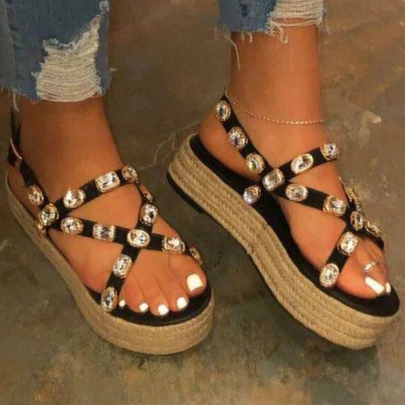 Women Rhinestone Sandals Women Platform Heels Back Strap Buckle Fashion Beach Ladies Shoes Zapatos De Mujer 35-43 #zO2v
Women Rhinestone Sandals Women Platform Heels Back Strap Buckle Fashion Beach Ladies Shoes Zapatos De Mujer 35-43 #zO2v