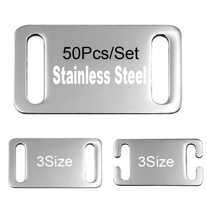 

Wholesale 50Pcs Stainless Steel Pet Tag Custom Dog Tag Name Engraved Dog Collar Nameplate Personalized Pet Dog ID Tags For Dogs Q1119