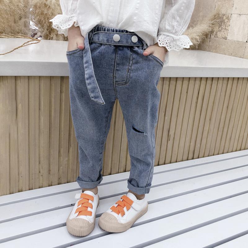 Girls Jeans Spring 2021 New Korean Style Baby Girl Loose Denim Pants Korean Children's Casual Cowboy Pants Kids Girls Solid Jean, Blue 
Girls Jeans Spring 2021 New Korean Style Baby Girl Loose Denim Pants Korean Children's Casual Cowboy Pants Kids Girls Solid Jean, Blue