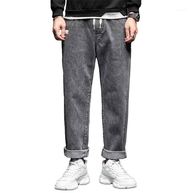 Men's Jeans Baggy Men Pants Wide Leg Loose Fit Straight Cut Gray Daddy Elastic Waist Drawstring Man 2022 Male Trousers
Men's Jeans Baggy Men Pants Wide Leg Loose Fit Straight Cut Gray Daddy Elastic Waist Drawstring Man 2022 Male Trousers