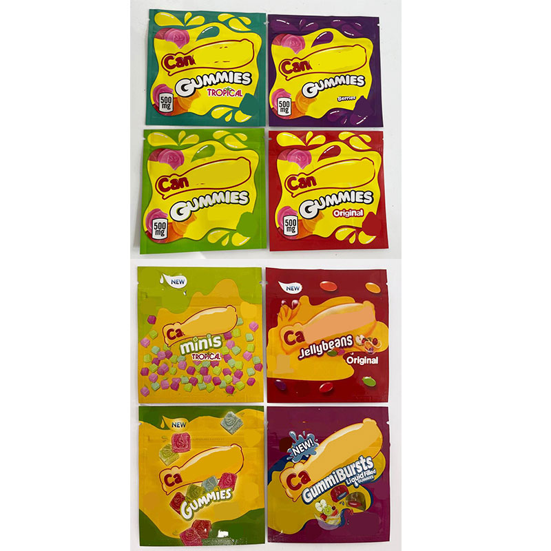 4 types 500mg Can na bu rst gummmies packaging bags empty edible package bag smell proof resealable zipper pouch packages candy mylar baggies
4 types 500mg Can na bu rst gummmies packaging bags empty edible package bag smell proof resealable zipper pouch packages candy mylar baggies