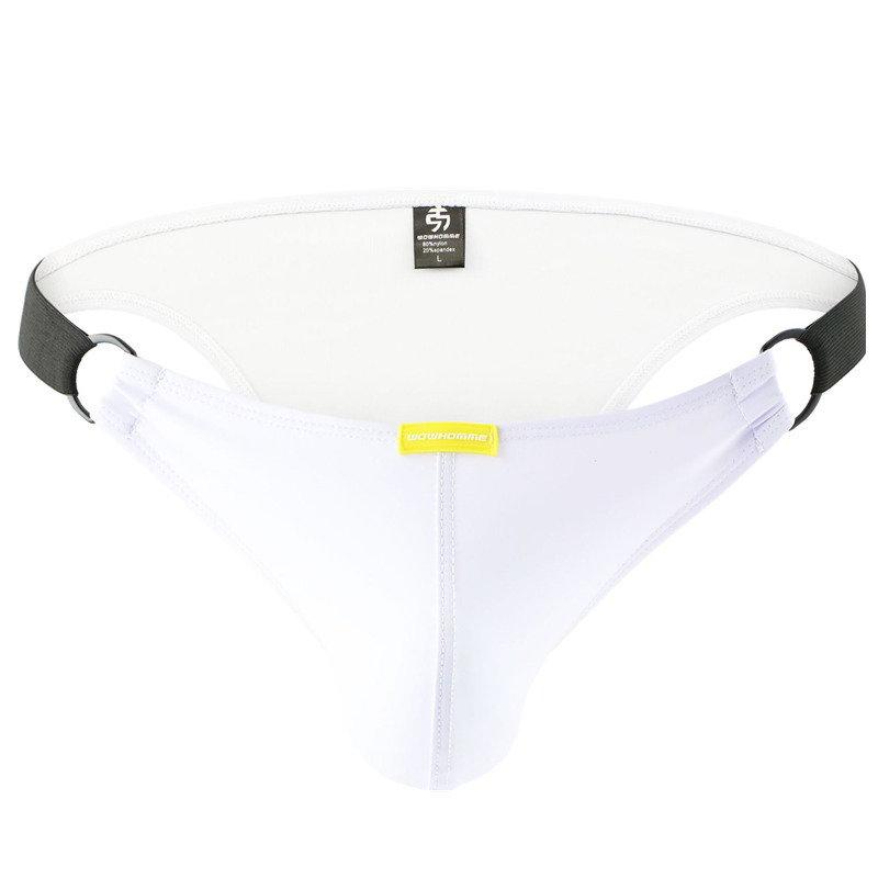 KUDYZON Men Sexy Underwear PU Leather Mens Briefs Stretch Gay Underpants Exotic Male Panties Low Waist Homme Jockstraps 201112