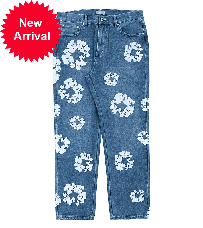 2021AW West White Flower Denim Pants Men Women Couple Straight Oversized Hip-hop High Street Kanye Jeans
2021AW West White Flower Denim Pants Men Women Couple Straight Oversized Hip-hop High Street Kanye Jeans