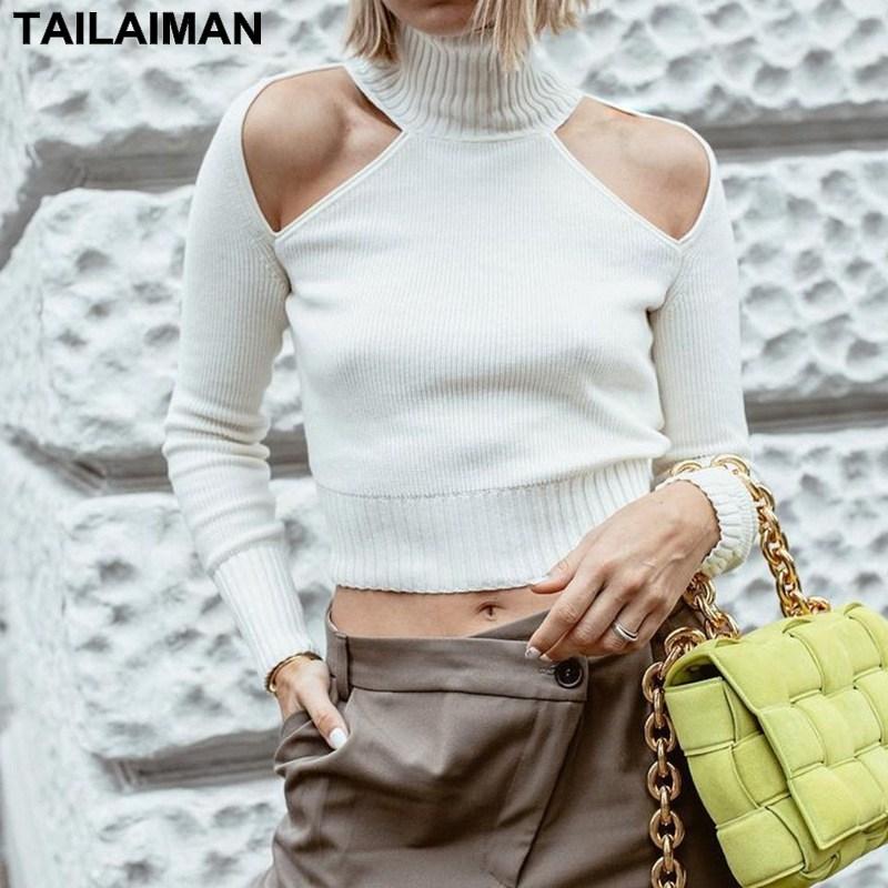 European American Hot Style Casual Fashion Women' Knit Sweater 2020 Autumn High-Neck Hollowed Out Thin Halter Lace-Up Top
European American Hot Style Casual Fashion Women' Knit Sweater 2020 Autumn High-Neck Hollowed Out Thin Halter Lace-Up Top