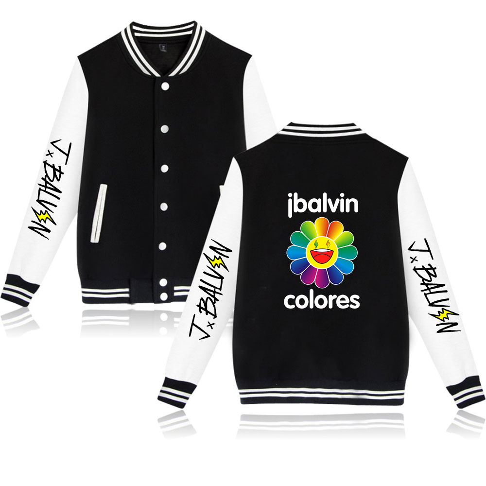 J BALVIN Tracksuit Fashion Baseball Jackets Unisex Long Sleeve Jacket Women Streetwear 2020 New Album Colors Clothes Oversized, 016
J BALVIN Tracksuit Fashion Baseball Jackets Unisex Long Sleeve Jacket Women Streetwear 2020 New Album Colors Clothes Oversized, 016
