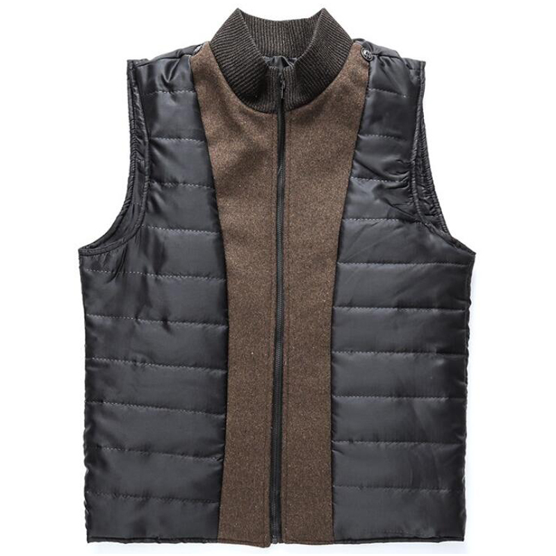 Woolen Coat Men Winter Windbreaker Long Thick Wool Jackets abrigo hombre Man Stand Collar Single Breasted With Vest Woolen Coats T200117