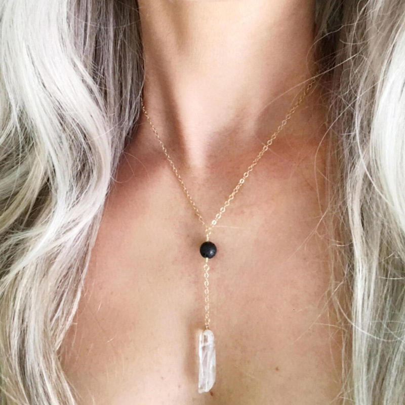 Off 80%Fashion accessories personality natural white crystal pendant black volcanic stone beads women's Necklace, Silver
Off 80%Fashion accessories personality natural white crystal pendant black volcanic stone beads women's Necklace, Silver