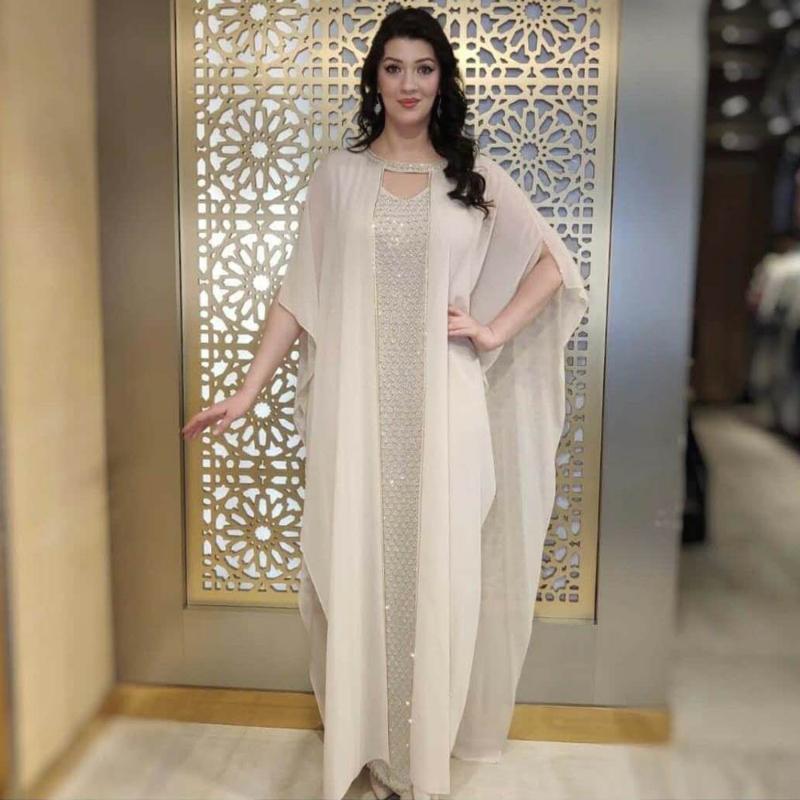 MD Gold Sparkling Evening Dress Muslim Sets Sling Dress & Abaya Dubai Turkey Luxury Caftan Marocain 2021 New European Clothing
MD Gold Sparkling Evening Dress Muslim Sets Sling Dress & Abaya Dubai Turkey Luxury Caftan Marocain 2021 New European Clothing