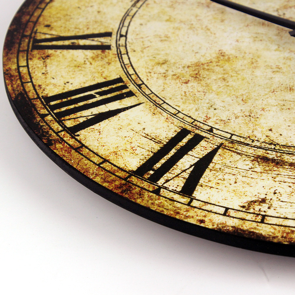 Vintage Home Decoration Large Wall Clock Roman Style Ornament Living Room With Mute Modern Wall Clock LJ201211