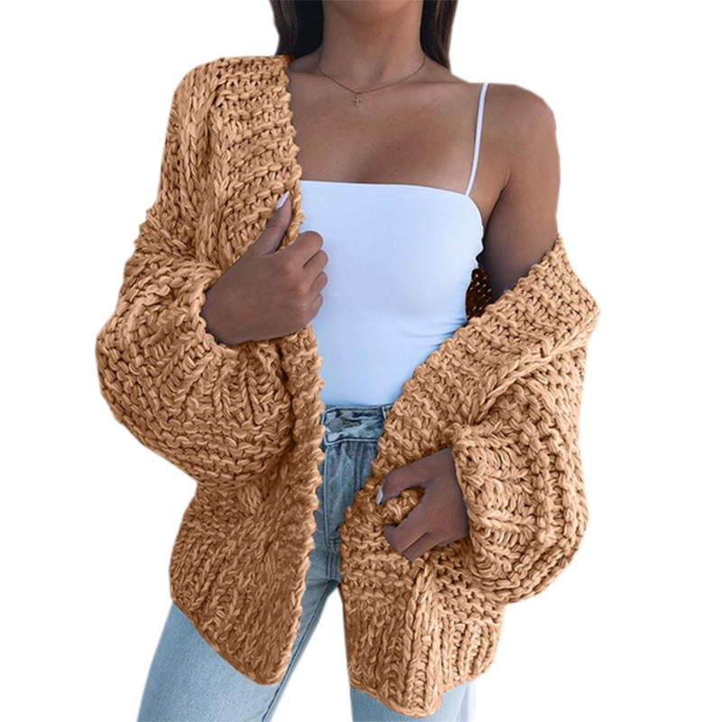 Cardigan Sweater Women New Bat Sleeved Plush Loose and Plus Size 4XL Women's Sweater Clothing 201221