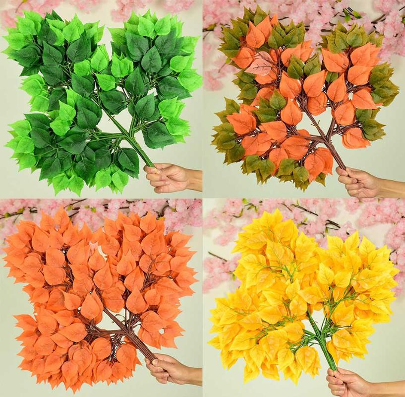 12pcs 50-65cm Length Birch Tree Leaf Leaves Branch Silk Artificial Flower For Wedding Home Office Hotel Venue Decoration, Green
12pcs 50-65cm Length Birch Tree Leaf Leaves Branch Silk Artificial Flower For Wedding Home Office Hotel Venue Decoration, Green