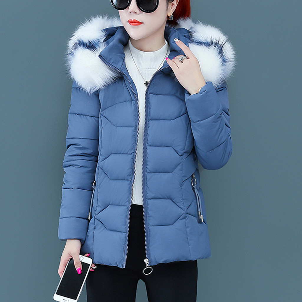 Women Winter Removable plush padded coat Parkas Warm Hooded Short Slim Cotton-padded Fashion Thick Jackets Coat Outwear #40 201019