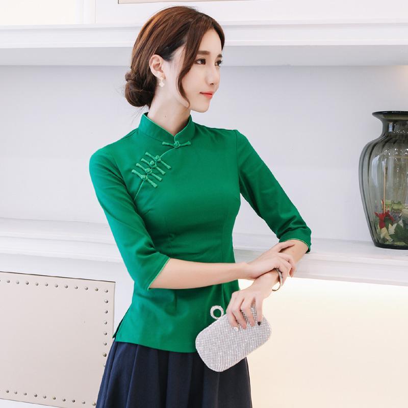 Chinese Top 2018 New Arrival Spring Summer cheongsam top women blusa chinesa chinese style clothing clothing store1
Chinese Top 2018 New Arrival Spring Summer cheongsam top women blusa chinesa chinese style clothing clothing store1