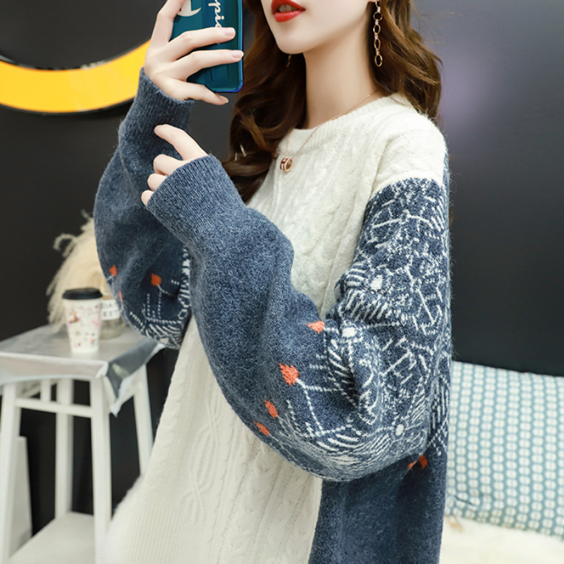 Mori Sweater Women's New Korean Loose Winter Pullover Autumn Large Size Lazy Sweater Jacket Coat Women 201031