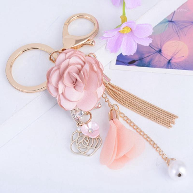 Keychains Korean Style Small Fresh Fabric Flower Tassel Car Keychain Creative Bag Pendant Exquisite Ornaments1
Keychains Korean Style Small Fresh Fabric Flower Tassel Car Keychain Creative Bag Pendant Exquisite Ornaments1
