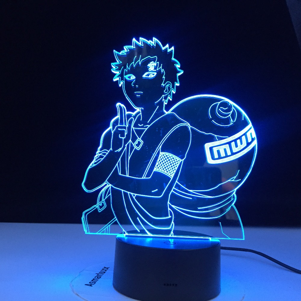 Naruto Gaara Figure Children's Night light 3D LED Lamp Anime Japanese Manga Battery Lamp Room Decor Baby Sleep Nightlight Gift
Naruto Gaara Figure Children's Night light 3D LED Lamp Anime Japanese Manga Battery Lamp Room Decor Baby Sleep Nightlight Gift