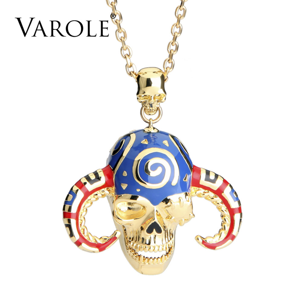 VAROLE colorful 3D Enamel Skeleton Necklaces & Pendants Collares Necklace Women Enamel skull Vintage Choker Statement Necklace
VAROLE colorful 3D Enamel Skeleton Necklaces & Pendants Collares Necklace Women Enamel skull Vintage Choker Statement Necklace
