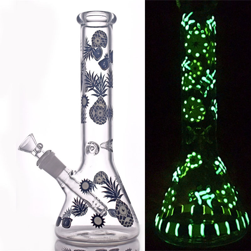 Glass beaker Bongs with downstem Glow in the dark 10.5inch recycler bubbler Bong with 40mm ball glass oil burner pipe
Glass beaker Bongs with downstem Glow in the dark 10.5inch recycler bubbler Bong with 40mm ball glass oil burner pipe