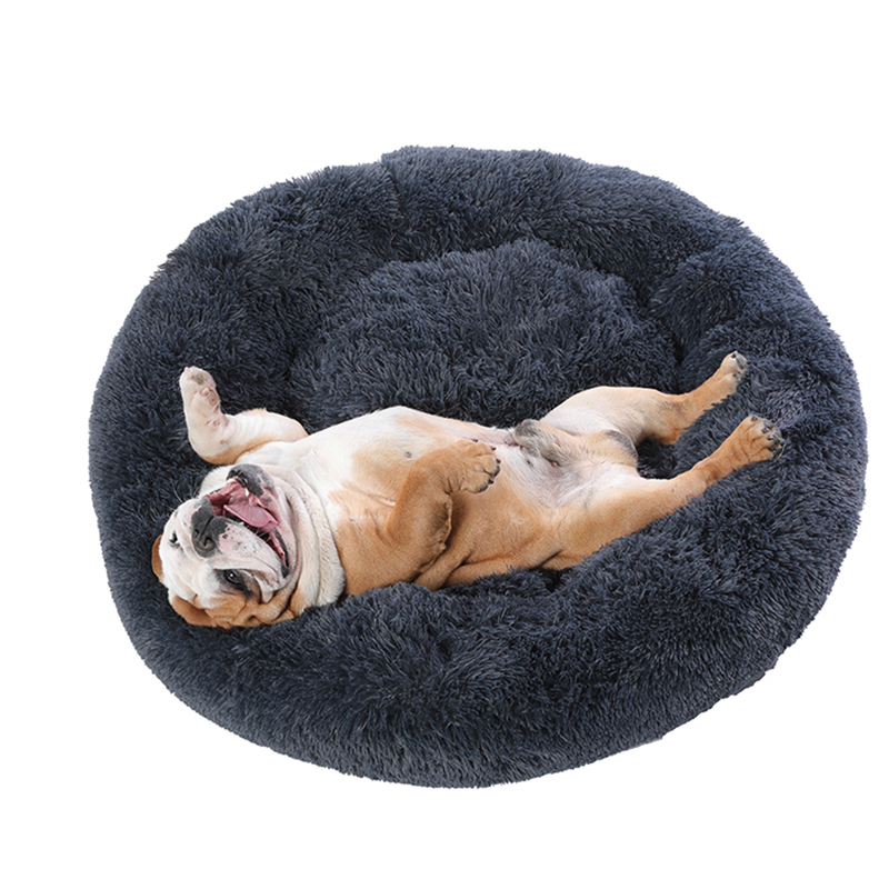 Long Plush Super Soft Pet Kennel Round House Cat Mats Dogs Bed Big Large Dog Mat VIP k LJ201203