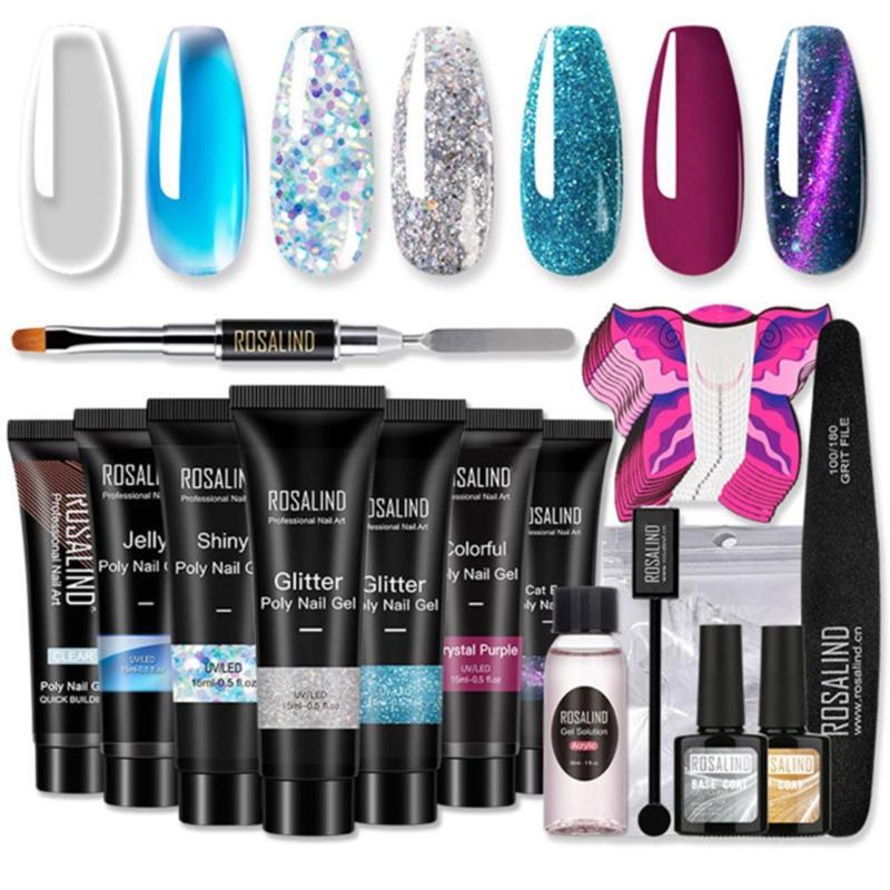 Shiny Poly Extension Nail Gel Kit Glitter Poly UV Gel Set Quick Building Acrylic UV Builder Nail Art Gelpolish For Beginners
Shiny Poly Extension Nail Gel Kit Glitter Poly UV Gel Set Quick Building Acrylic UV Builder Nail Art Gelpolish For Beginners