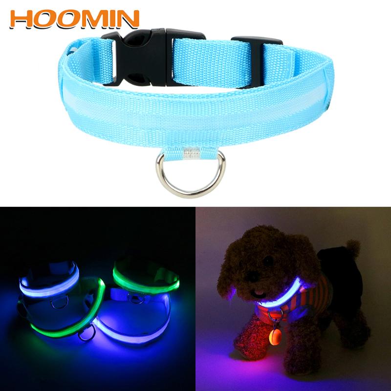 HOOMIN Nylon LED Pet Dog Collar Night Safety Dog Flashing Leash Pet Products Glow In The Dark Supplies
HOOMIN Nylon LED Pet Dog Collar Night Safety Dog Flashing Leash Pet Products Glow In The Dark Supplies