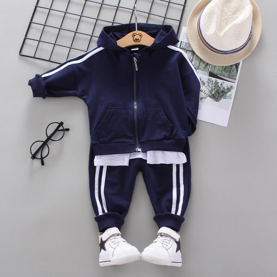 Baby Boys Clothing Set Striped Kids Clothes Toddler Boy Clothing Kids Boys Costume 2020 autumn Outfits classic style LJ201202