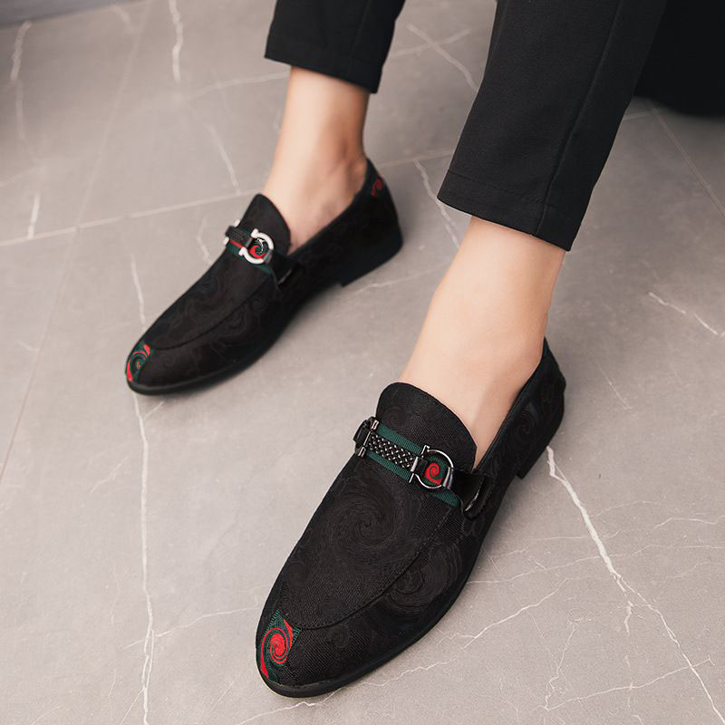 Men Shoes Loafer Shallow Spring Autumn Slip on Simplicity Round Toe Casual Business Shoes Outdoors Classic Comfortable 2021 New Concise DH600