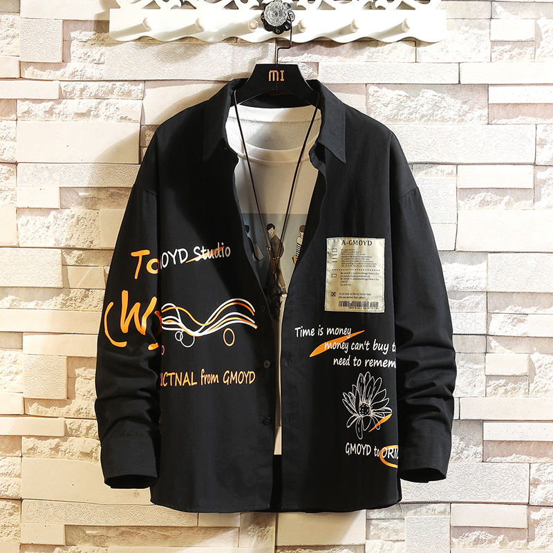 2021 New Men's Long Sleeve Punk Shirt Loose Streetwear Mode Hip Hop Shirts in Addition to Asian Size M-5xl 0GPS, C12-3
2021 New Men's Long Sleeve Punk Shirt Loose Streetwear Mode Hip Hop Shirts in Addition to Asian Size M-5xl 0GPS, C12-3