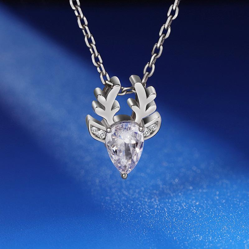 Sweet Girls Elegant Necklace New Fashion Simple Clavicle Chain Antler Pendant Fashion Party Choker Jewelry Christmas Gifts
Sweet Girls Elegant Necklace New Fashion Simple Clavicle Chain Antler Pendant Fashion Party Choker Jewelry Christmas Gifts