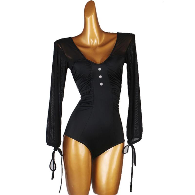 Women's Long-Sleeved Latin Dance Tops Practice Clothes Tops Waltz Ballroom Dance Performance Shirt, Black
Women's Long-Sleeved Latin Dance Tops Practice Clothes Tops Waltz Ballroom Dance Performance Shirt, Black