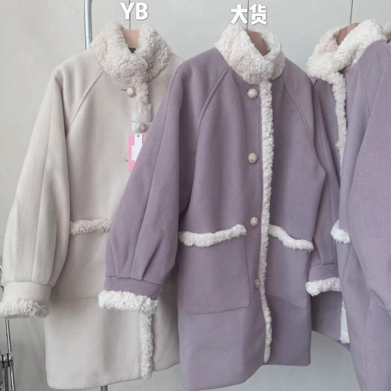 Jane zhen home lambs wool coat female 2020 new cloth coat in winter long woolen cloth up, Purple
Jane zhen home lambs wool coat female 2020 new cloth coat in winter long woolen cloth up, Purple