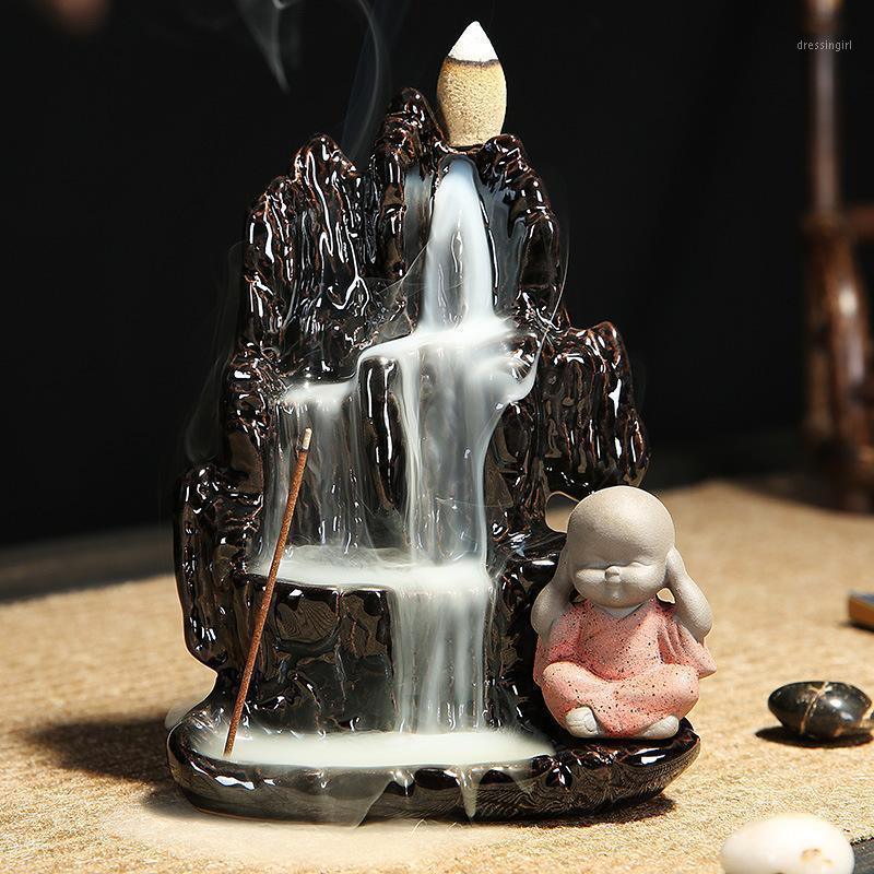 Ceramic Little Monk Smoke Waterfall Incense Burner Wierook Waterval Smoke Mountain Lotus Incense Stick Holder Office Home Decor1
Ceramic Little Monk Smoke Waterfall Incense Burner Wierook Waterval Smoke Mountain Lotus Incense Stick Holder Office Home Decor1