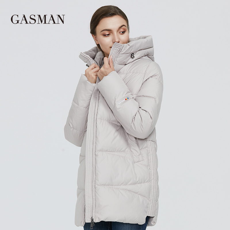 GASMAN New plus size black women's winter jacket Coat women warm hooded down parka outwear Female fashion puffer jacket 011 201217