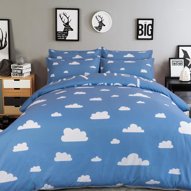 3/4pcs blue bedding set with white clouds full queen size duvet cover flat sheet sabanas and pillow shams free shipping1, As pic
3/4pcs blue bedding set with white clouds full queen size duvet cover flat sheet sabanas and pillow shams free shipping1, As pic